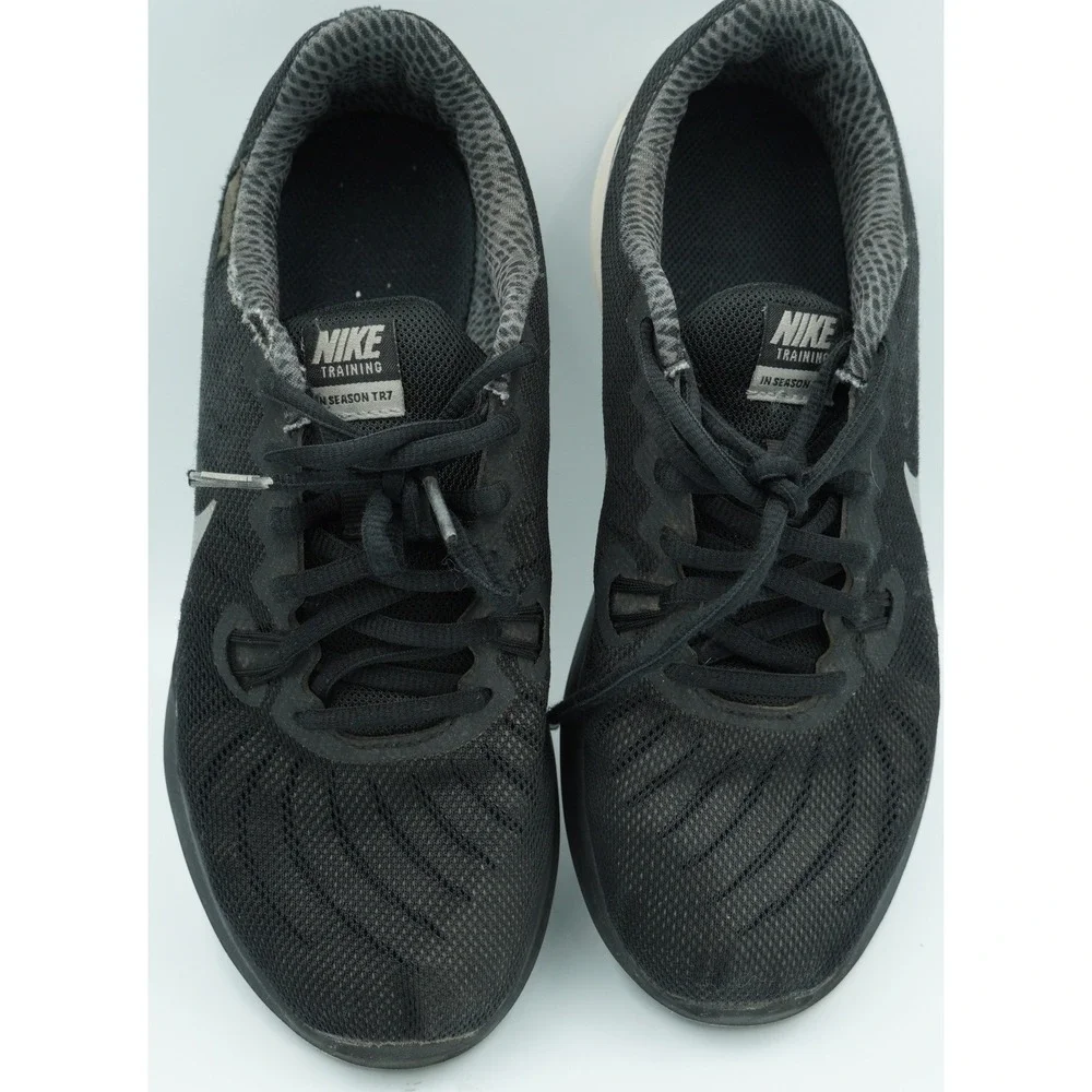 Nike In‎ Season TR 7 Womens 7.5 Black White Training Gym Sneakers 909009-001